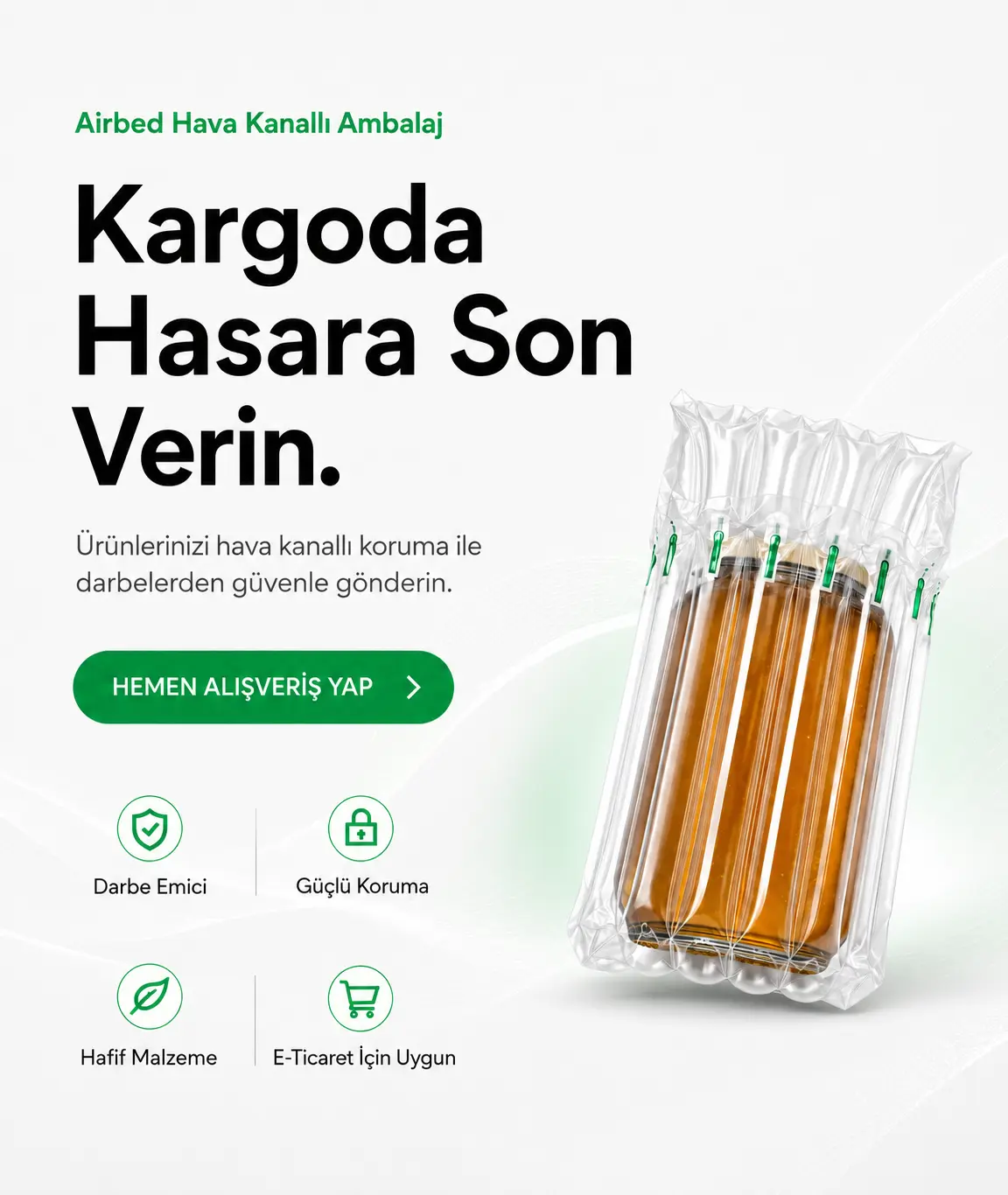 Bilsan Plastik Airbed hava kanallı ambalaj