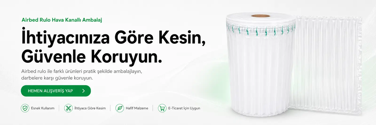 Bilsan Plastik Rulo Airbed ambalaj çözümleri